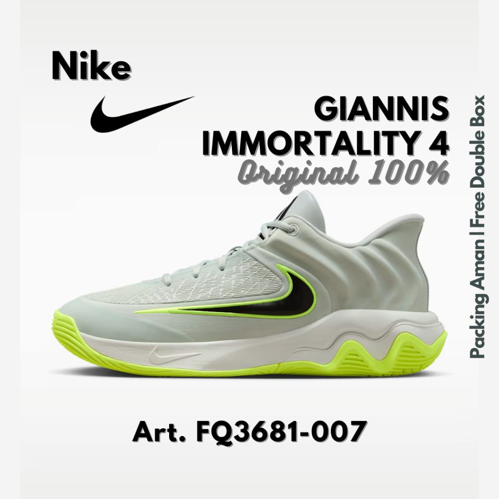 Alvasport - Basket Giannis Immortality 4 Light Silver Original Resmi