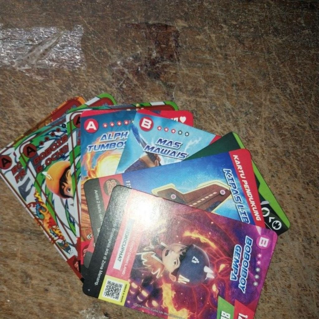 Boboiboy Monsta Galaxy Card × Choki Choki [Hologram, A, B, C ] [Harga 1 Pcs]