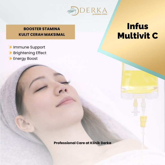 Derka Skin Infus Multivit C Booster Imunitas Pencerah Kulit infus Vitamin C Multivitamin Brightening