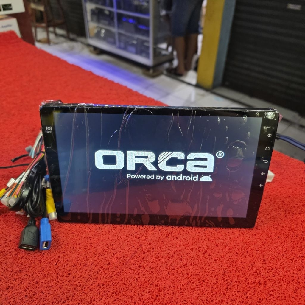 Head Unit Android ORCA STANDARD G2 ADR-9988 RAM 4GB ROM 128GB NFC QLED 10 in copotan