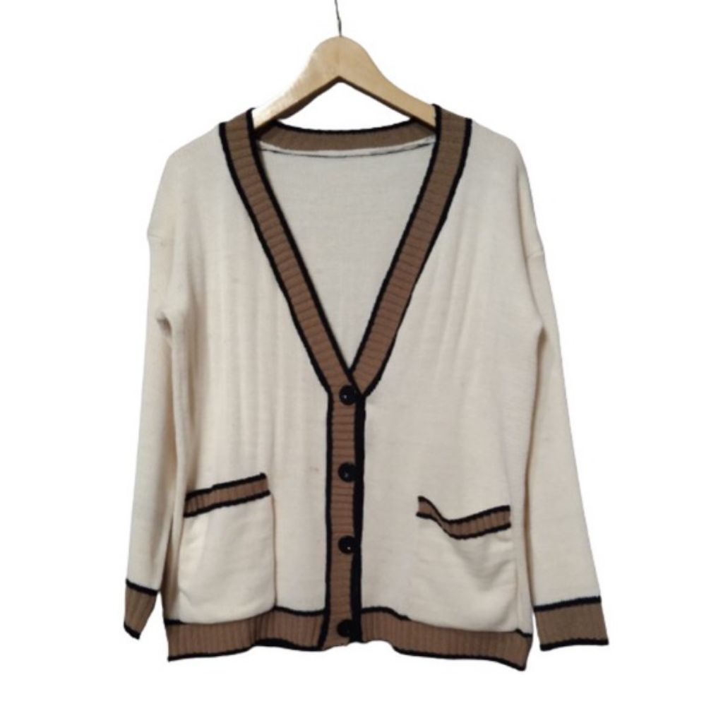 Cardigan Rajut Wanita Rhein Oversize/Atasan Rajut Wanita Rhein/Cardi Korea