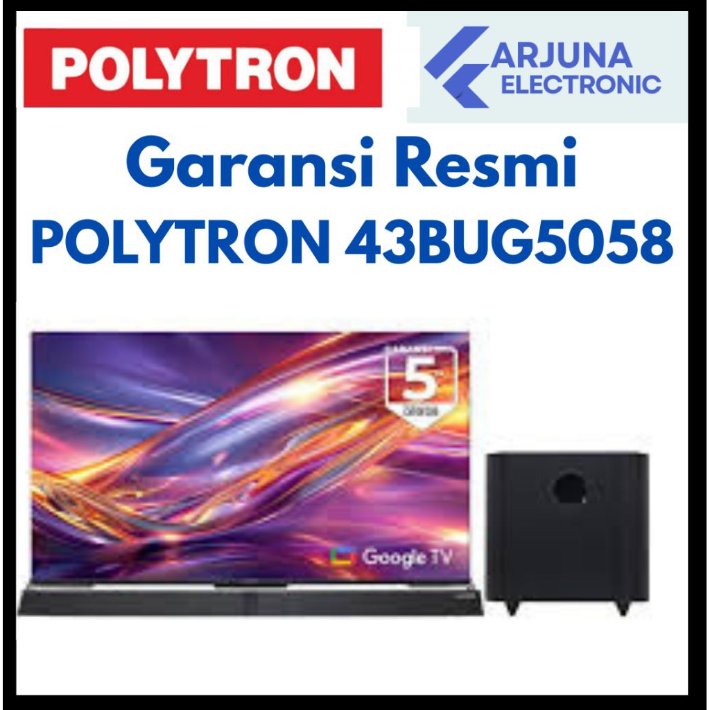 POLYTRON 43BUG5058 4K GOOGLE TV SOUNDBAR 43 inch