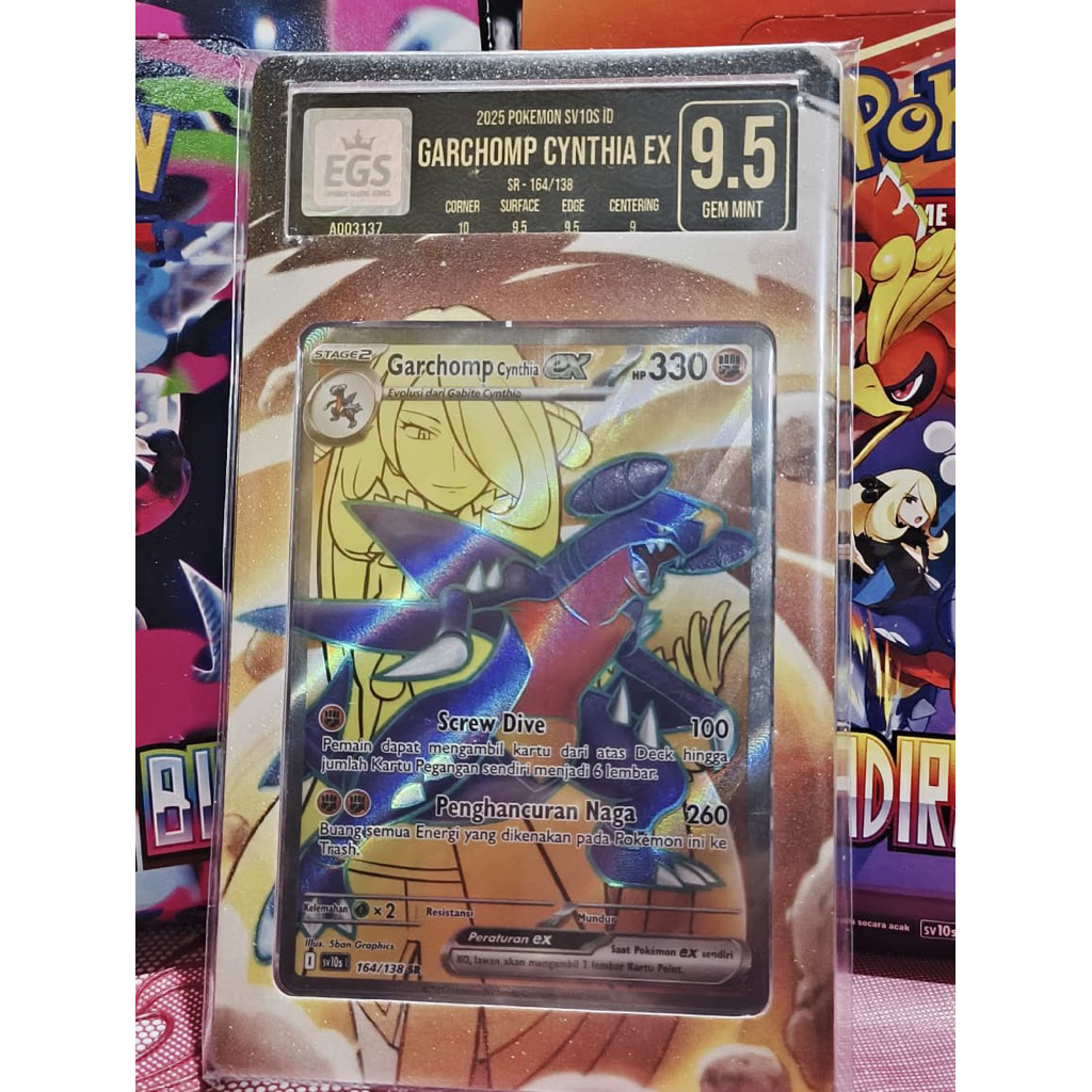GARCHOMP CYNTHIA EX SR GRADING EGS 9,5