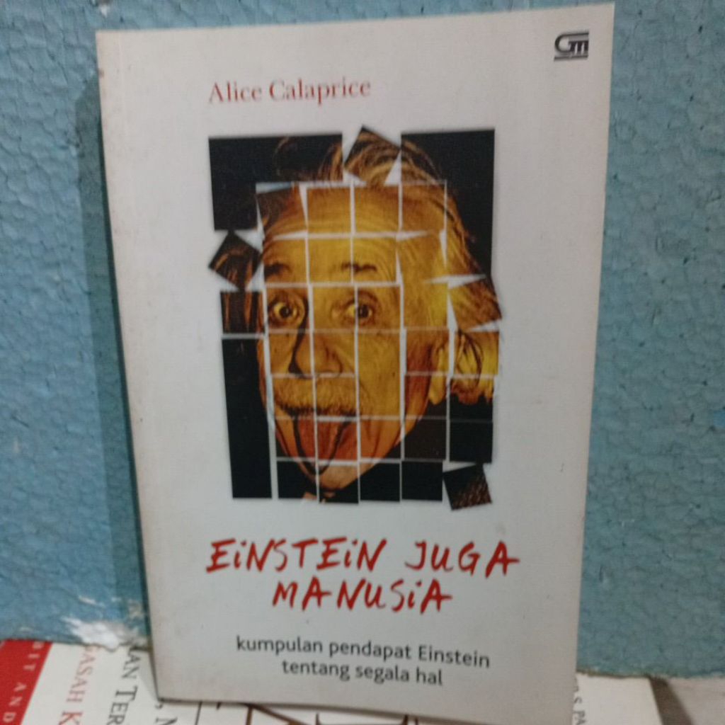 Buku original Einstein juga manusia kumpulan pendapat Einstein tentang segala hal