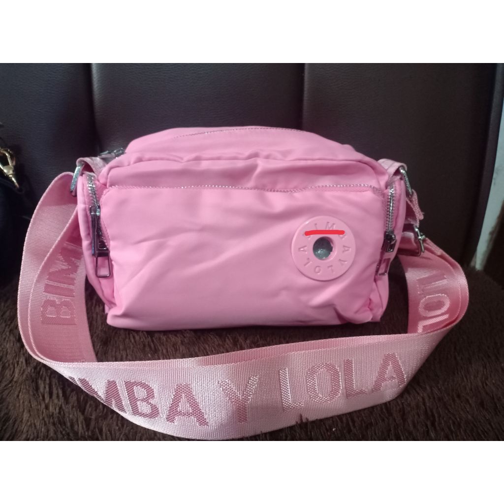 tas selempang wanita(preloved)warna baby pink