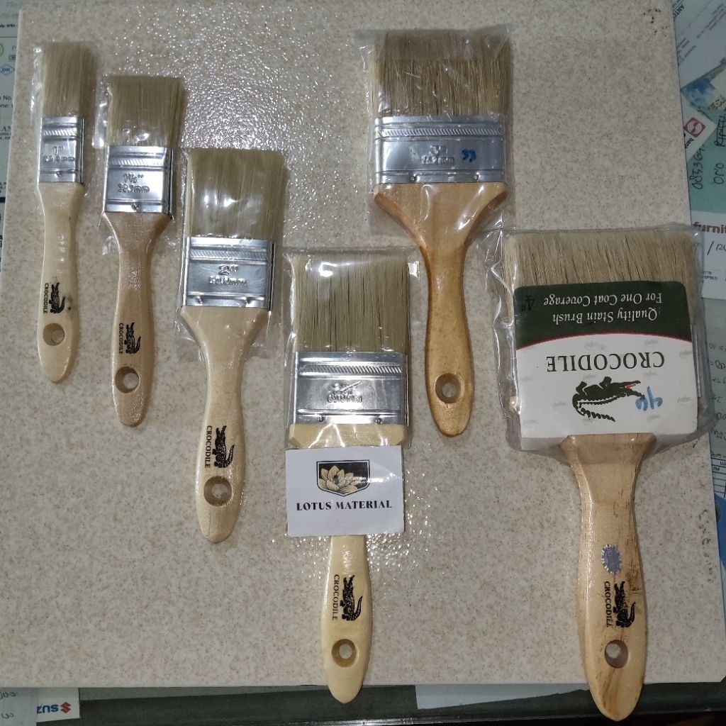 Kuas crocodile 1 1½ 2 2½ 3 4" Inch / kuas crocodile / kuas Crocodile cat / kuas cat buaya crocodile 