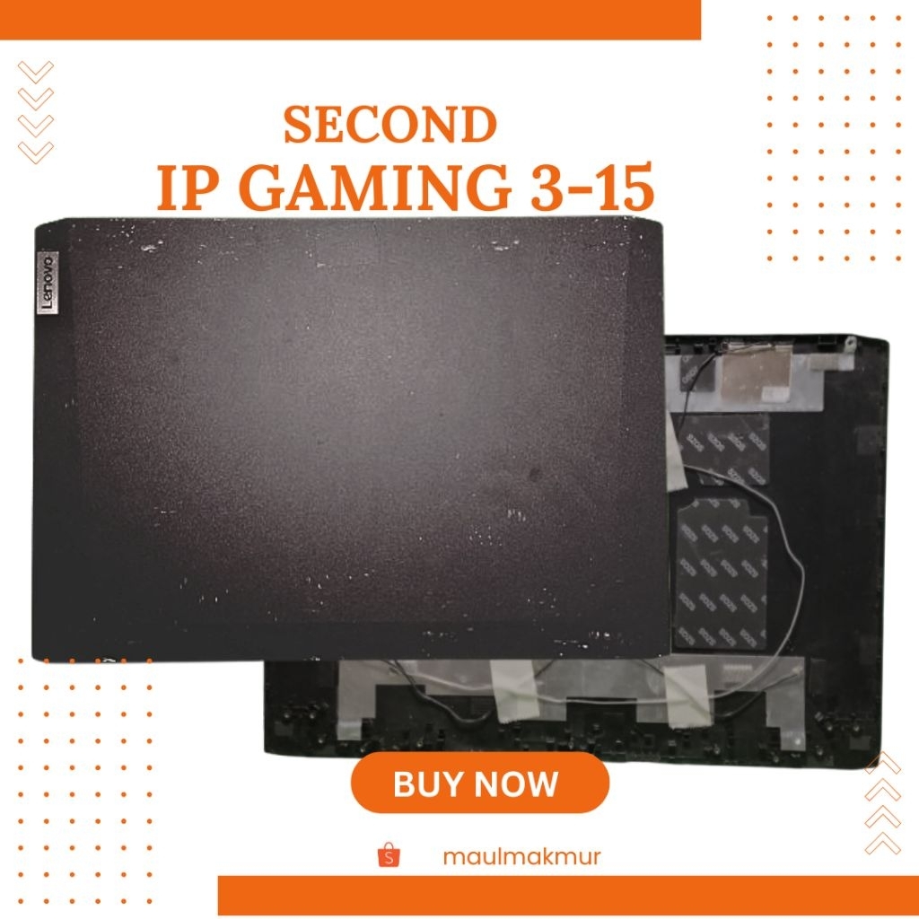 SECOND Casing Laptop Hardcase | Lenovo Ideapad Gaming 3-15 | Case A Bagian Belakang LCD LED Laptop