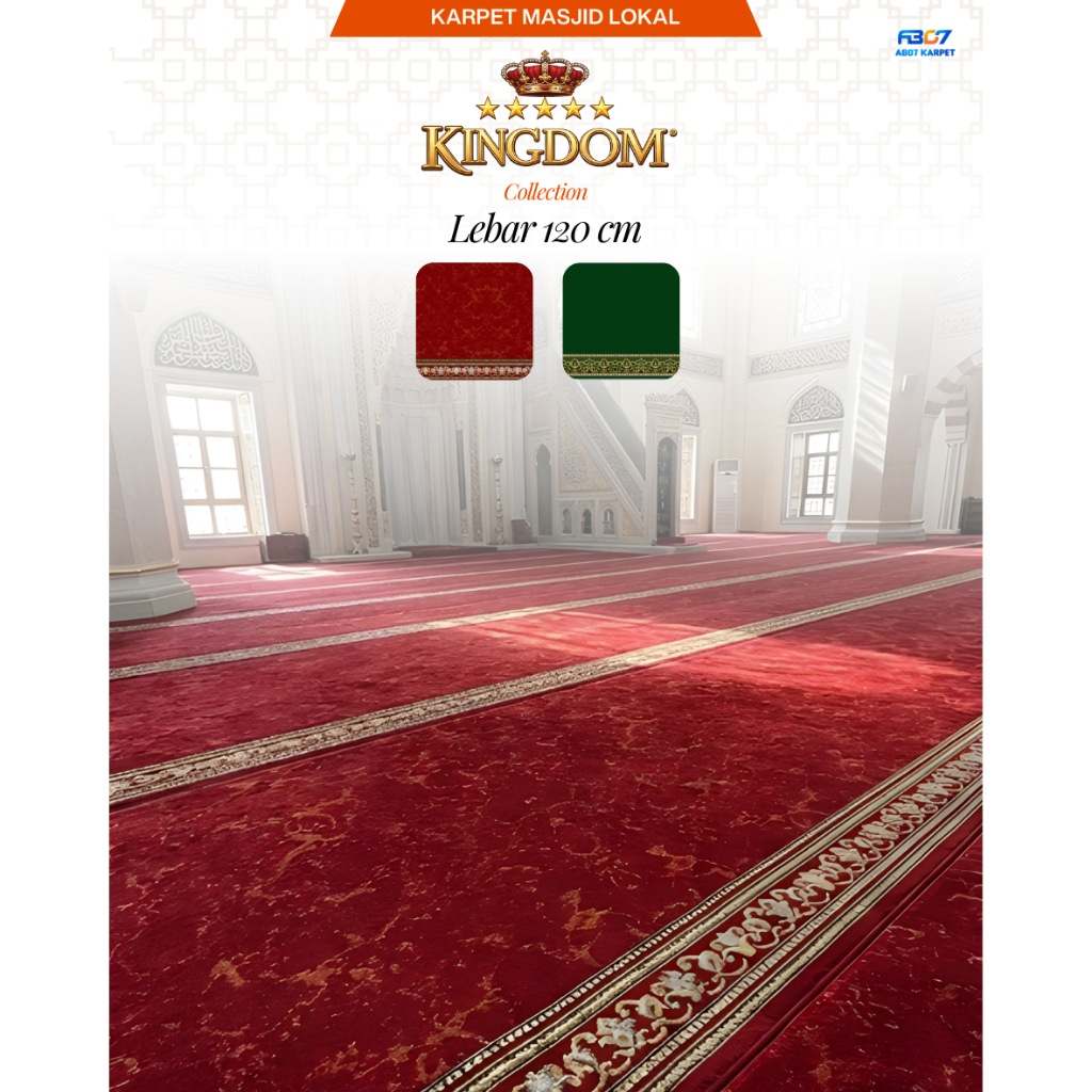 KARPET MASJID | KINGDOM Lebar 120 cm | Motif terbaru
