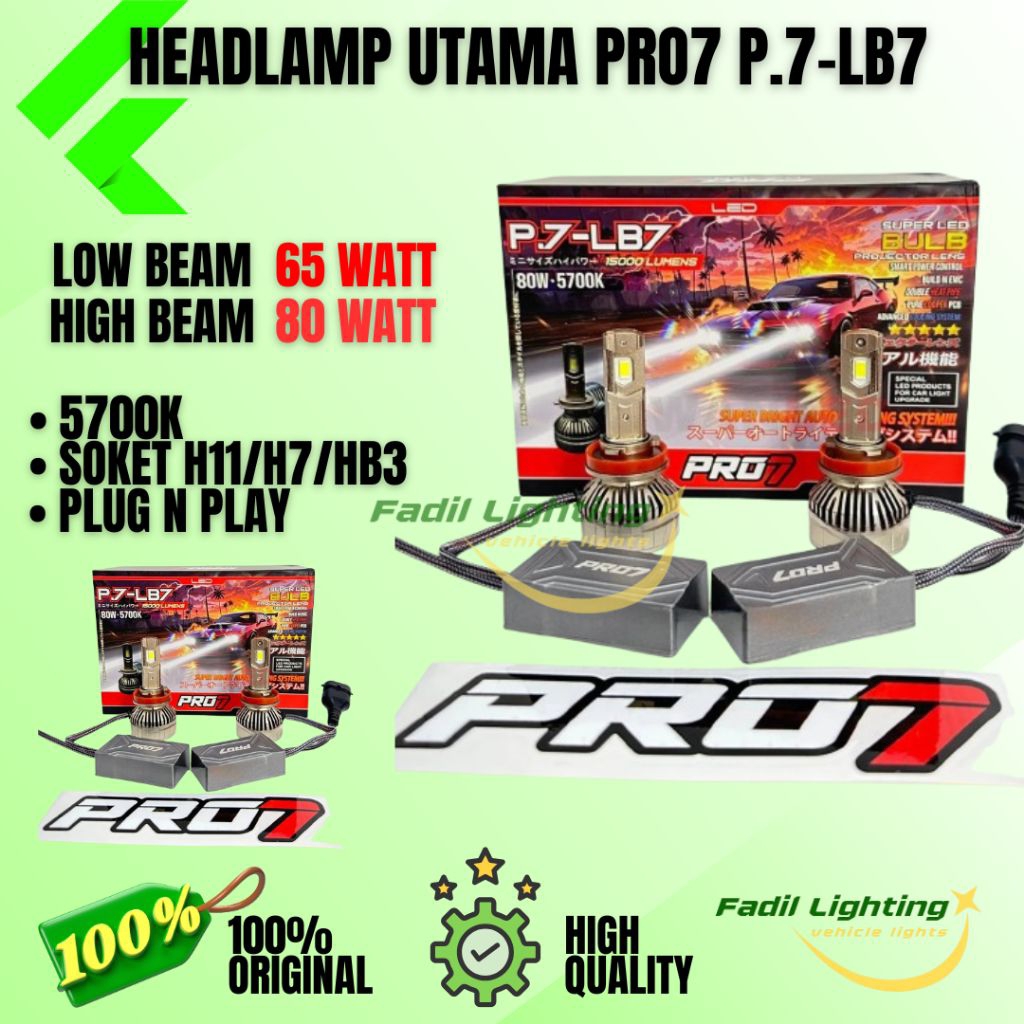 PRO7 LED H11 HB3 H7 LED PRO7 P7LB7 PLUG N PLAY