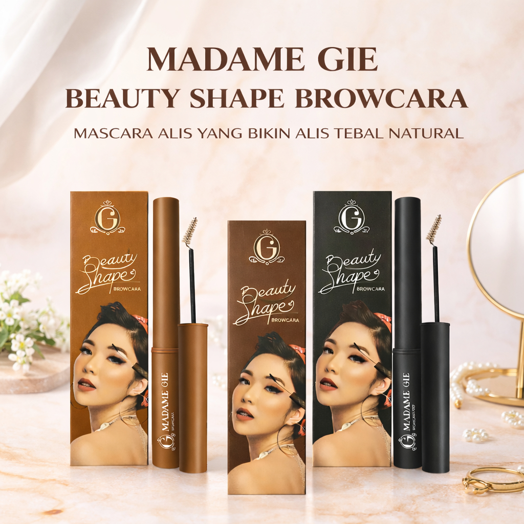 Madame Gie Browcara | Brow Mascara Untuk Rambut Alis (READY 3 SHADE)