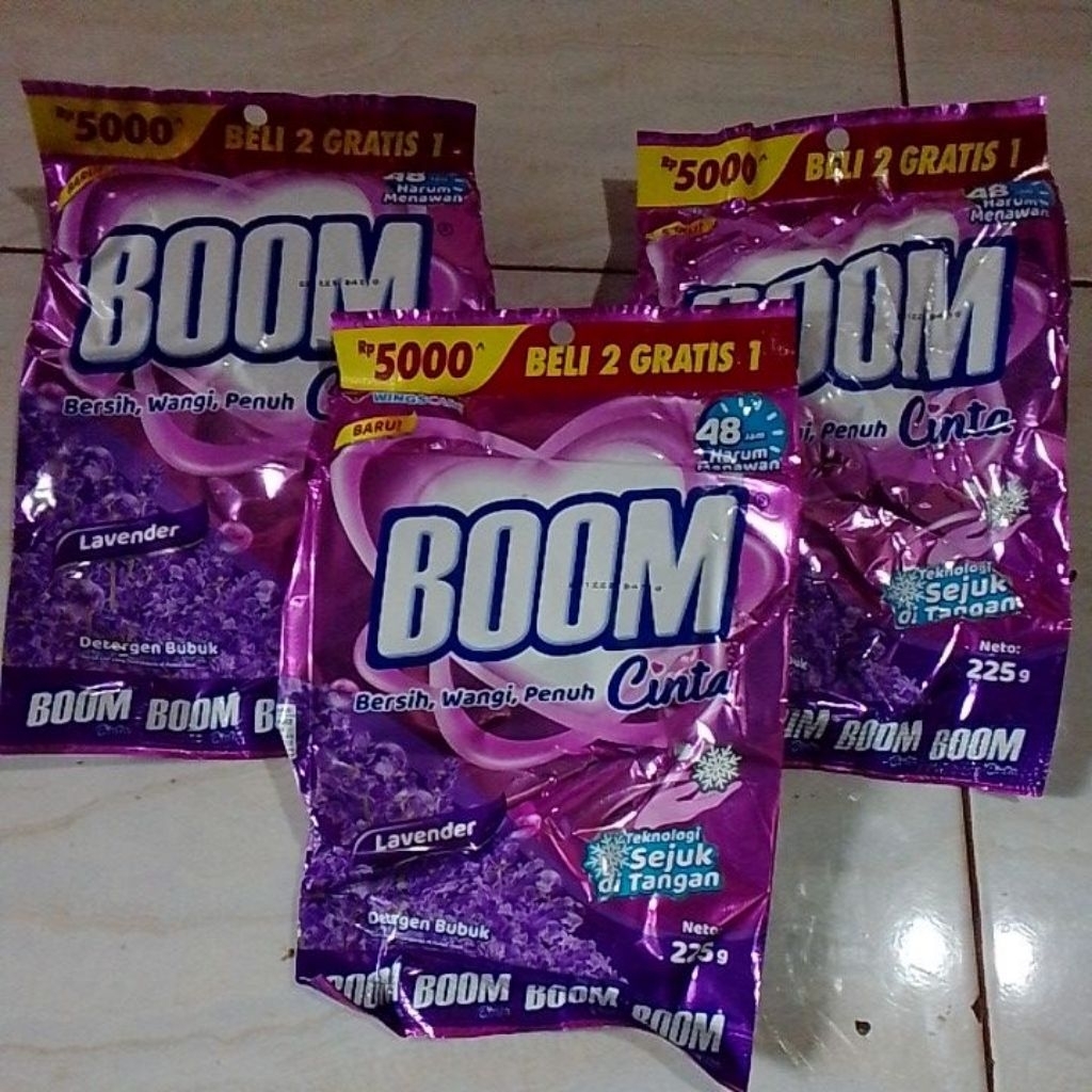 Sabun boom cinta deterjen 3pcs
