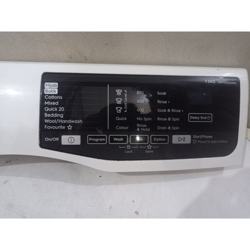 Modul display mesin cuci Electrolux EWF7555EQWA