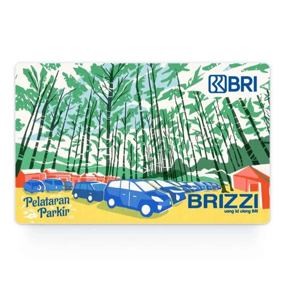 Kartu Brizzi Bank BRI Original E-toll Parkir Bandara Generasi Terbaru