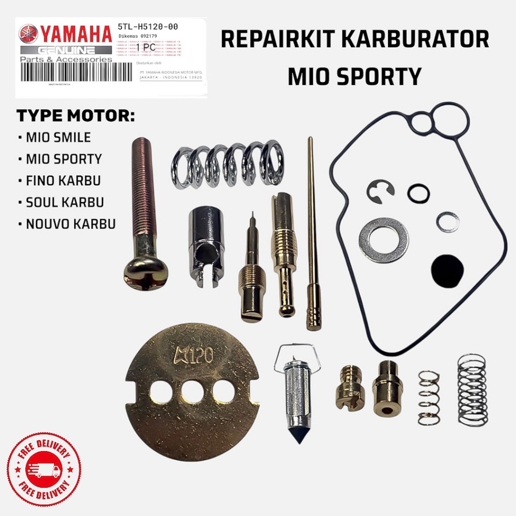 Repairkit Carburator + Coin Mio Sporty Smile Soul Karbu