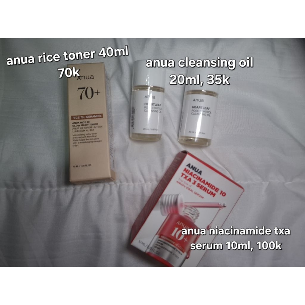 NEW ANUA Cleansing Oil, TXA Serum