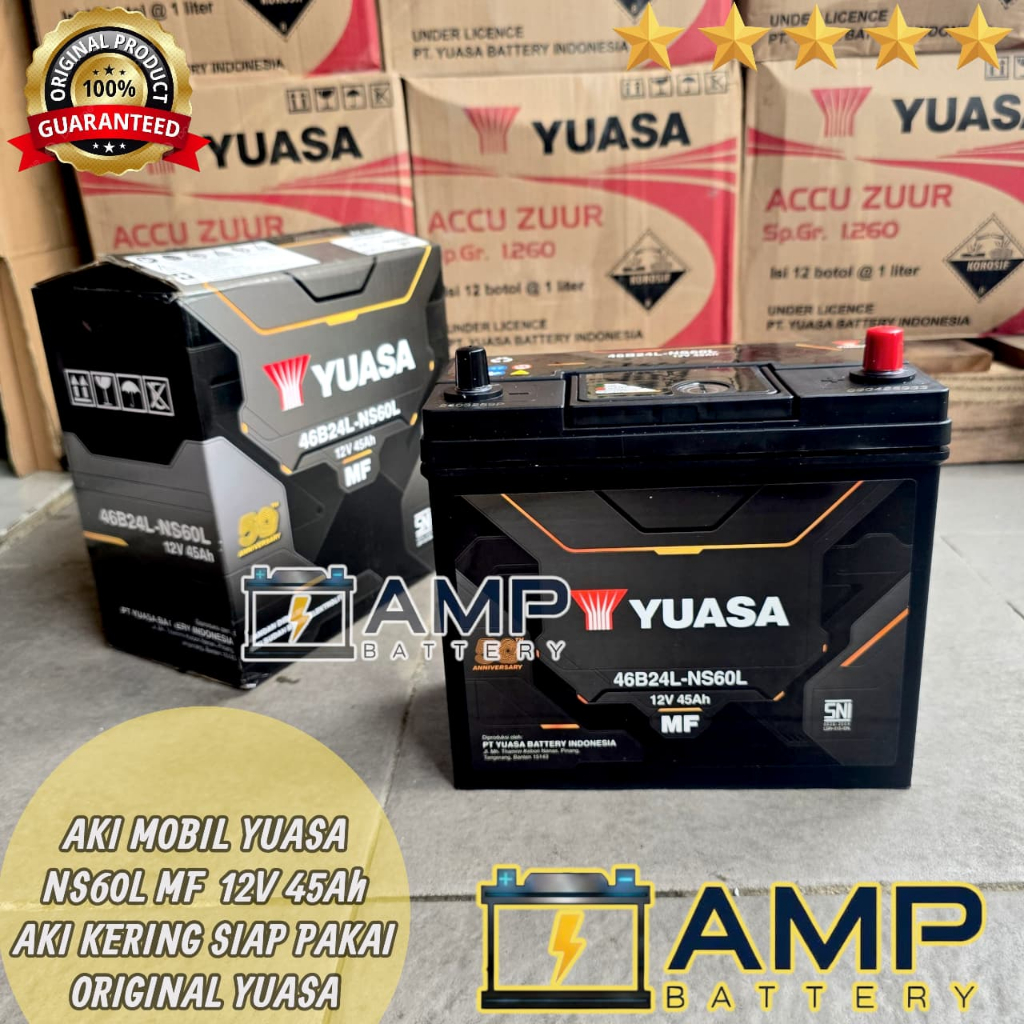 Aki Kering Mobil All New Avanza Xenia New NS60L YUASA 45Ah Original