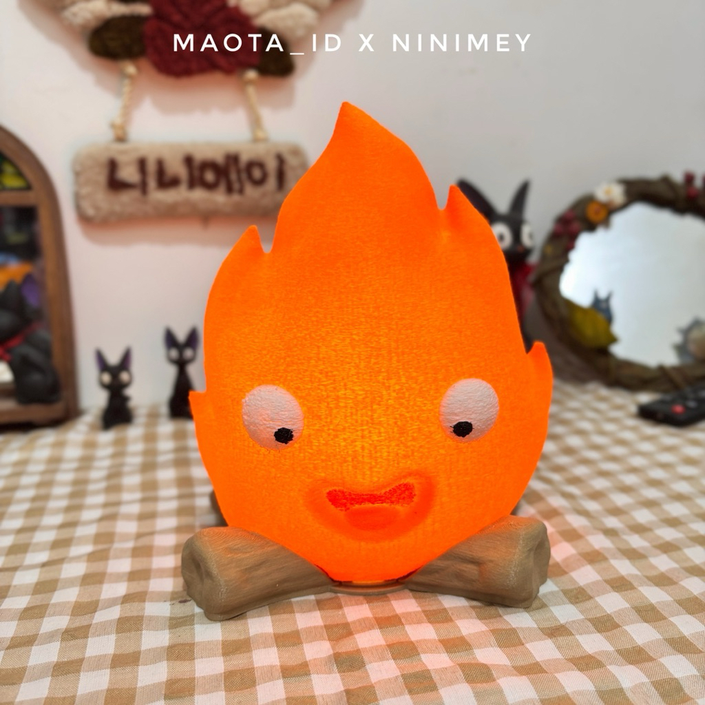 UNOFFICIAL Calcifer Lamp Studio Ghibli / Lampu Calcifer Howl’s Moving Castle