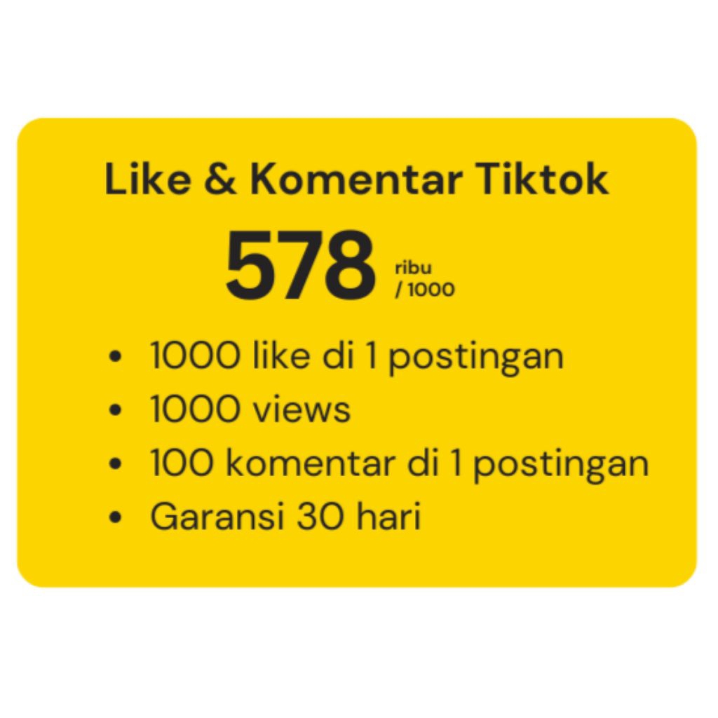 [BOOST] Jasa Engagement Media Sosial - TikTok