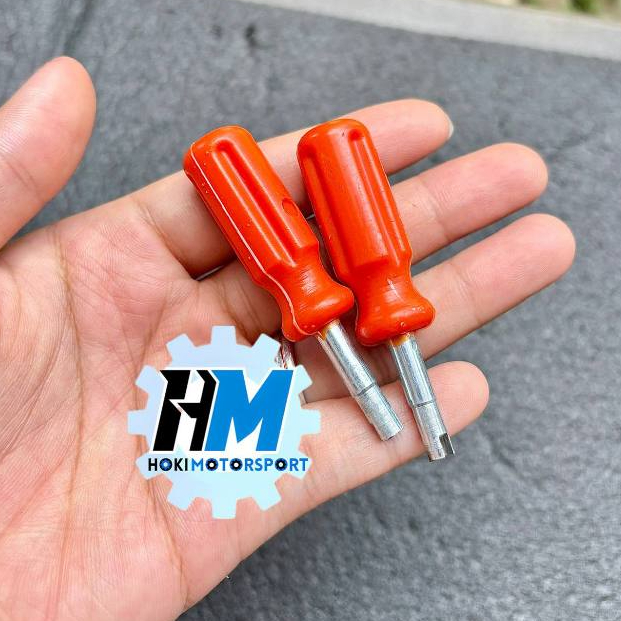 OBENG PENTIL Alat Kunci Pembuka Pentil Ban Motor Mobil Truk Model Obeng - Pembuka Pucu/Pentil Ban Un