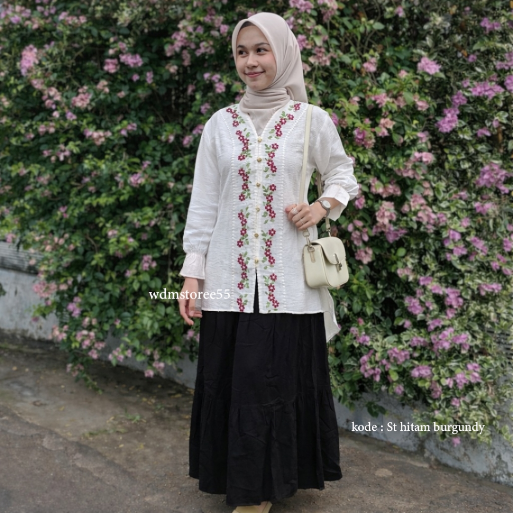 wdmstore55 - Jasmine Tunik Set Renda || Outer Tunik || Tunik Malay
