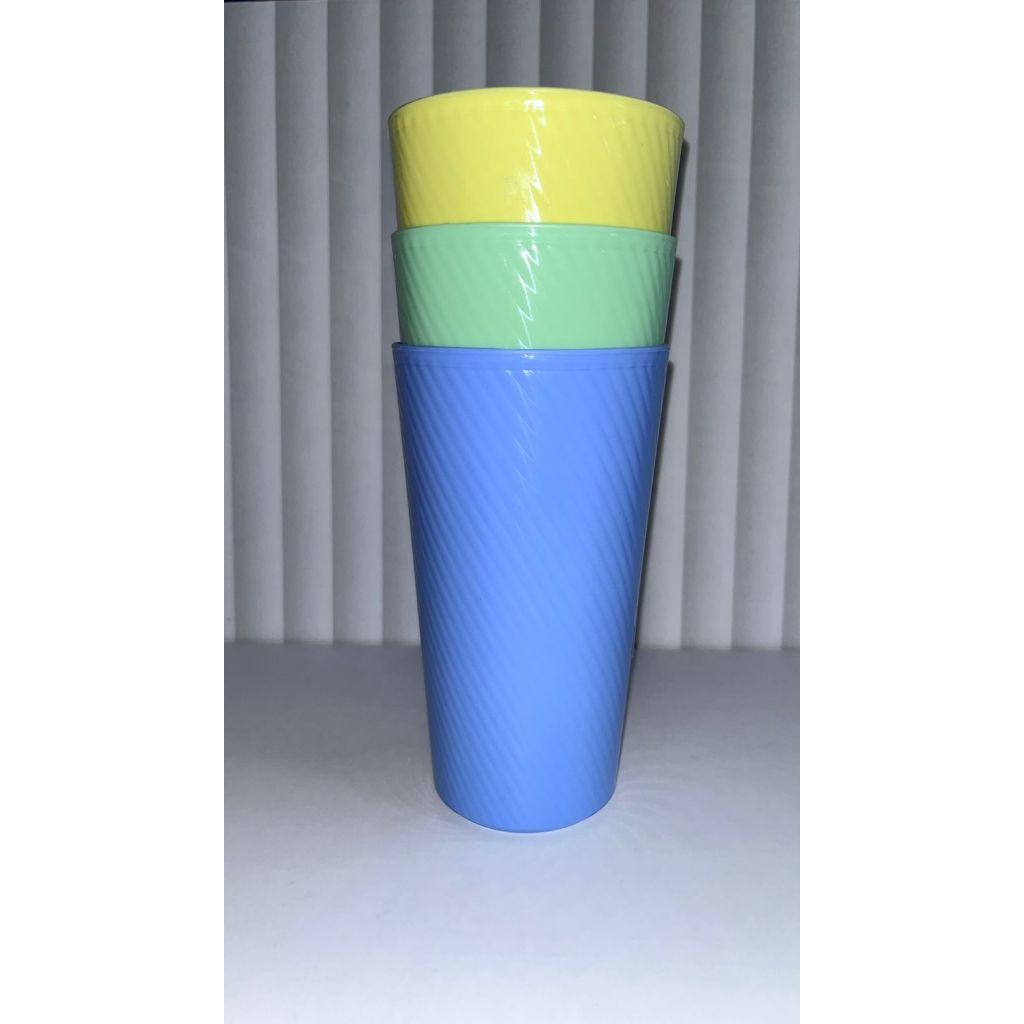 Kawaiiliving Gelas Plastik Warna Pastel