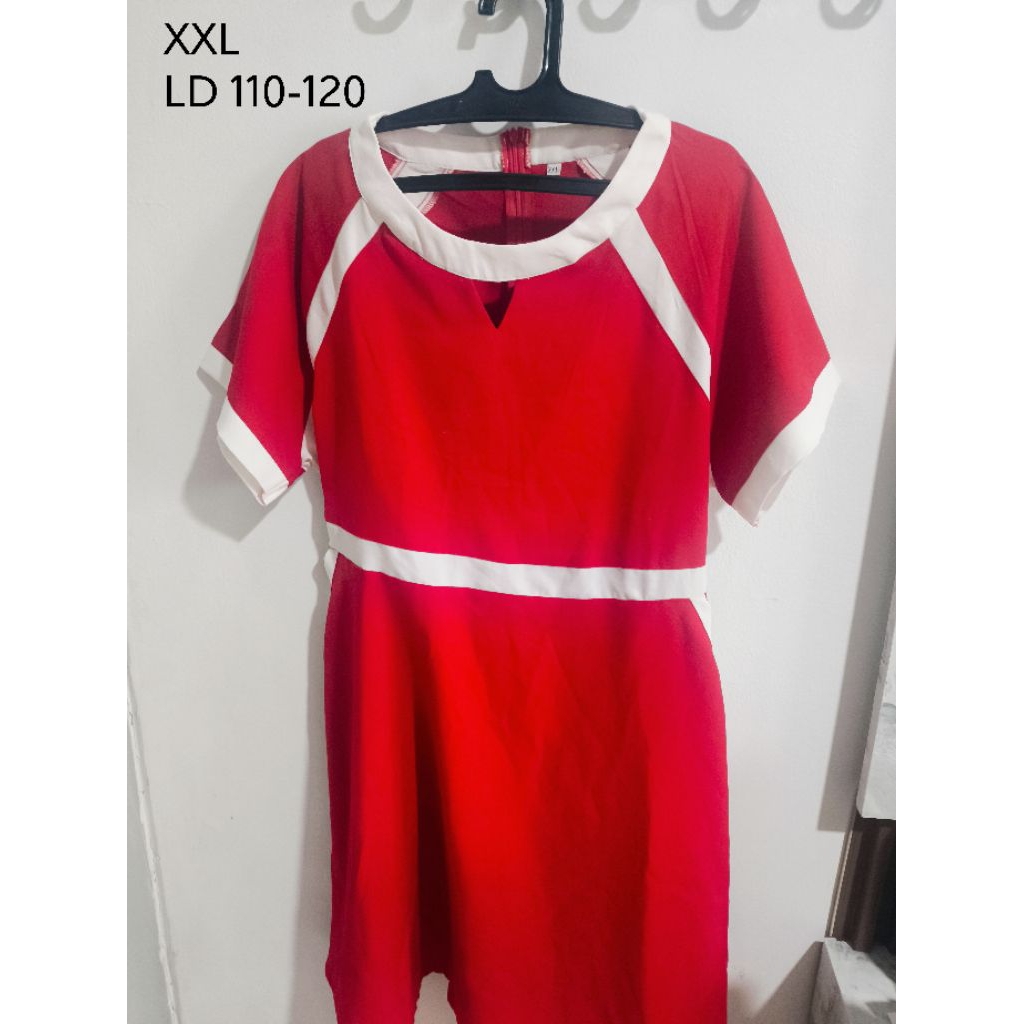 Preloved Dress Big size merah imlek