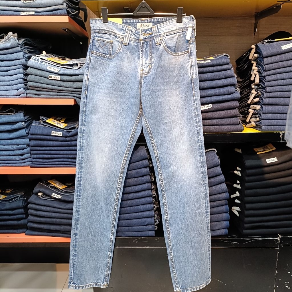 LOIS celana jeans panjang pria STRAIGHT CUT / REGULAR original