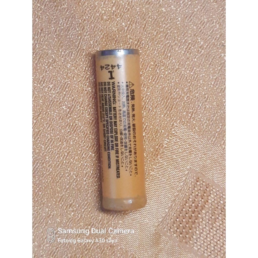 baterai 18650 rechargeable Original Panasonic model CGR18650HG masih awet