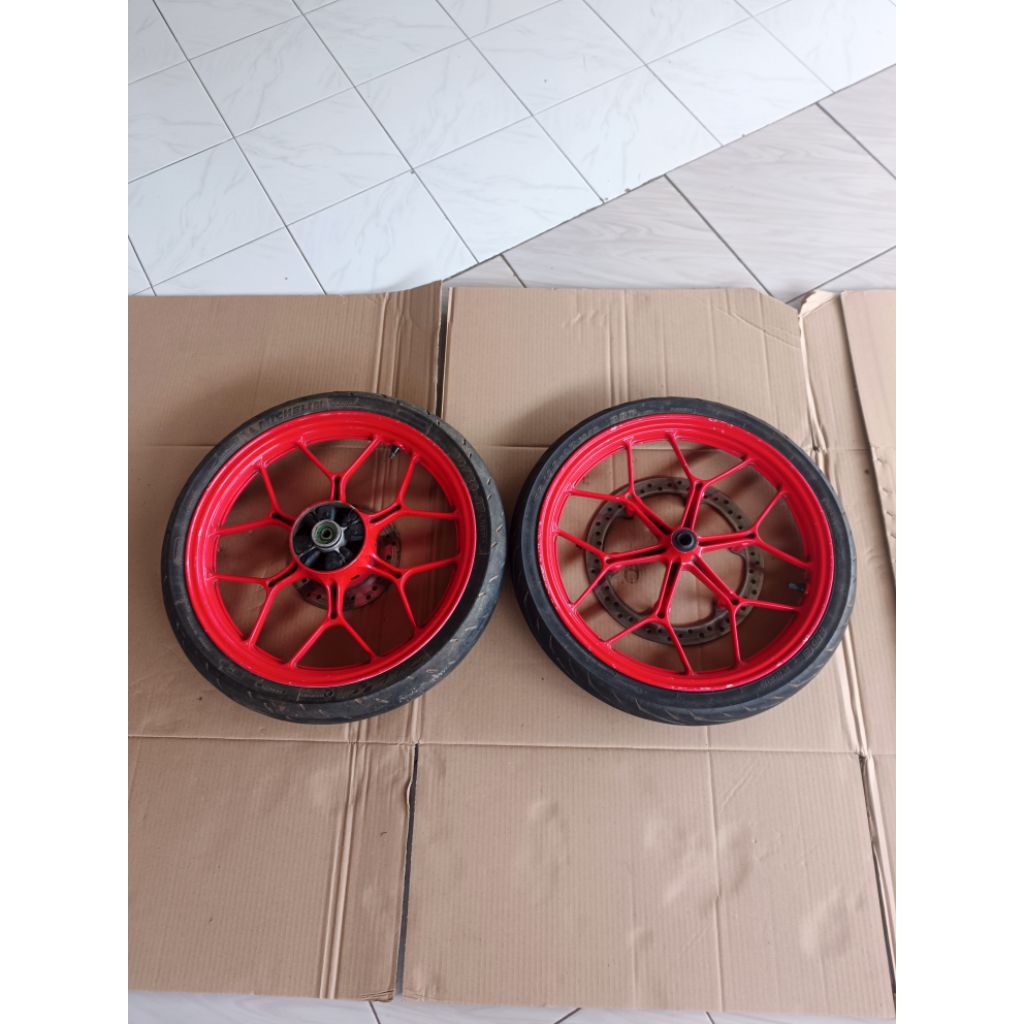 velg depan belakang honda sonic 150R original copotan motor