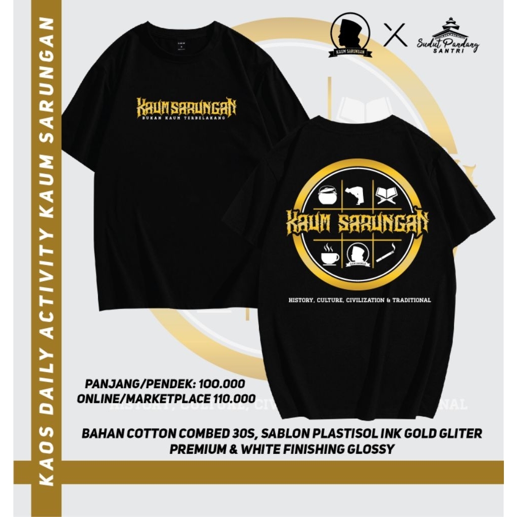 KAOS KAUM SARUNGAN KAOS SANTRI