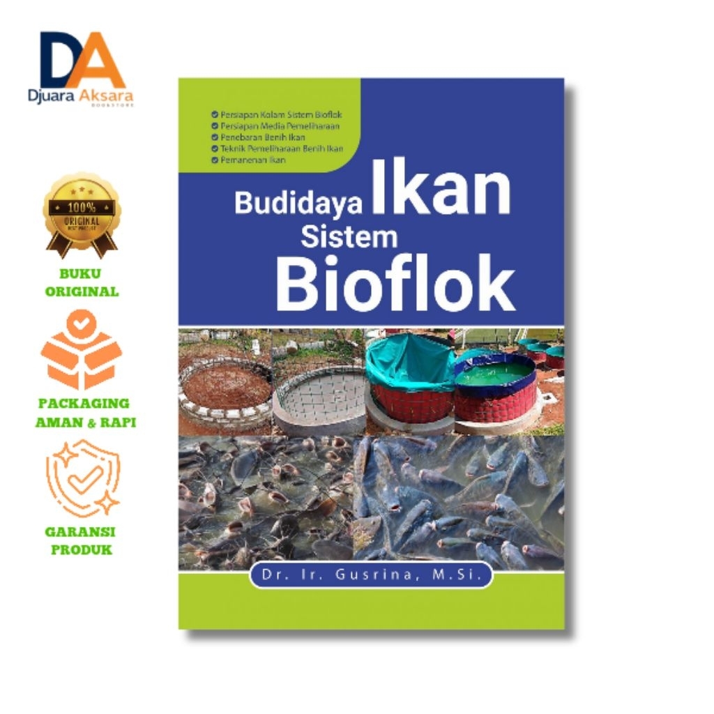 Buku Budidaya Ikan Sistem Bioflok/ Buku Budidaya Perikanan - Original