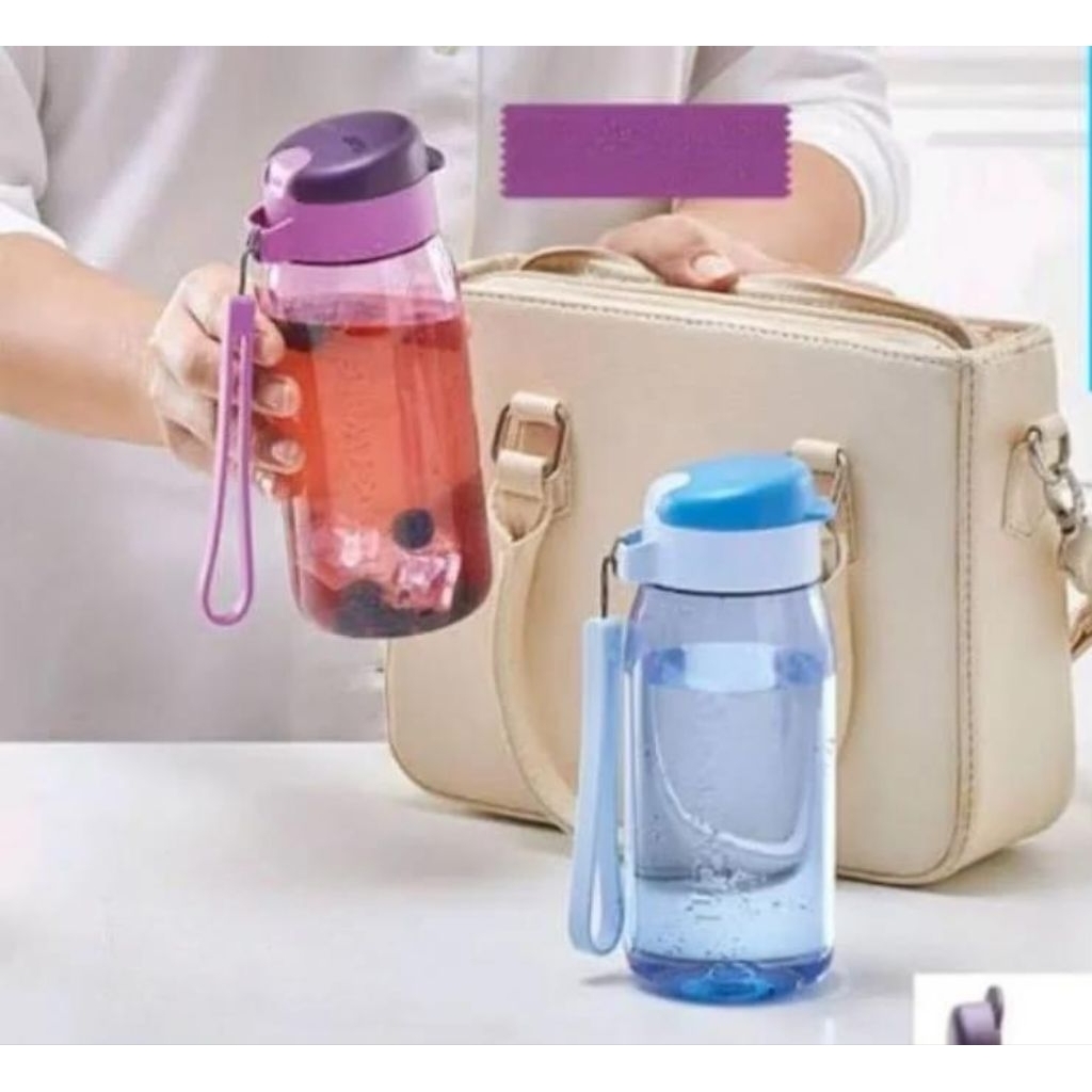H2go 500ml Botol minum bening cristal Ori #TUPPERWARE