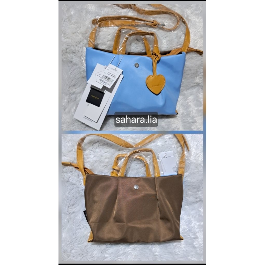 Tas Legat0 larg0 S two tone(biru&coklat) special edition, tas selempang,tas viral 2 face