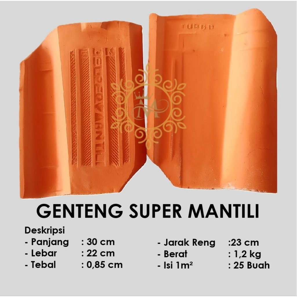 Genteng Tanah Liat Press Murah Berkualitas - Genteng Super Mantili