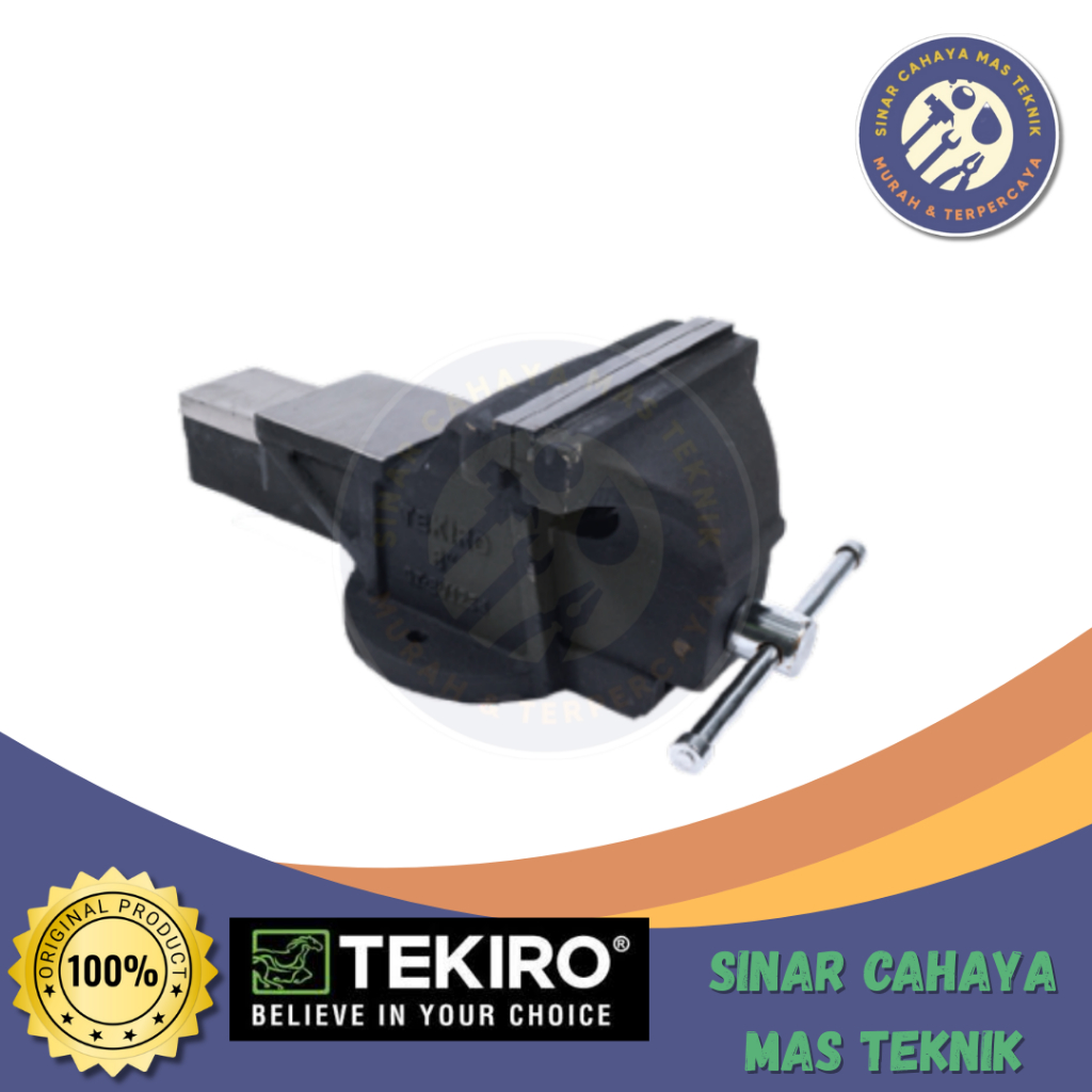 Tekiro Tanggem 3,4,5,6,8,10 Inch Bench Vise Steel Body Catok Meja