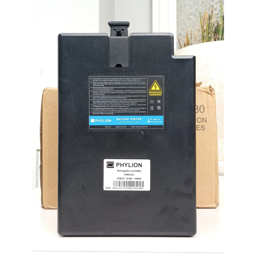 Baterai Lithium Phylion 60V24Ah Rechargeable Battery