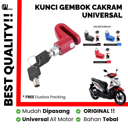 Gembok Ban Motor Cakram / Gembok Motor / Gembok Cakram Motor