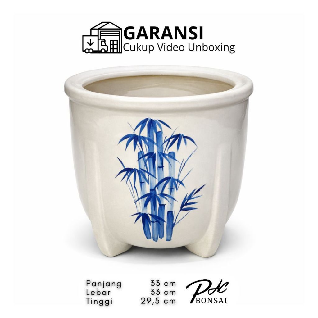 PREMIUM PAC Bonsai | Pot Bonsai Berbahan Keramik Ukuran Besar
