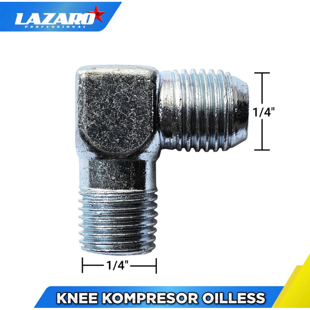 LAZARO knee kompresor silent oilless nepel kompresor silent oilless 1/4in