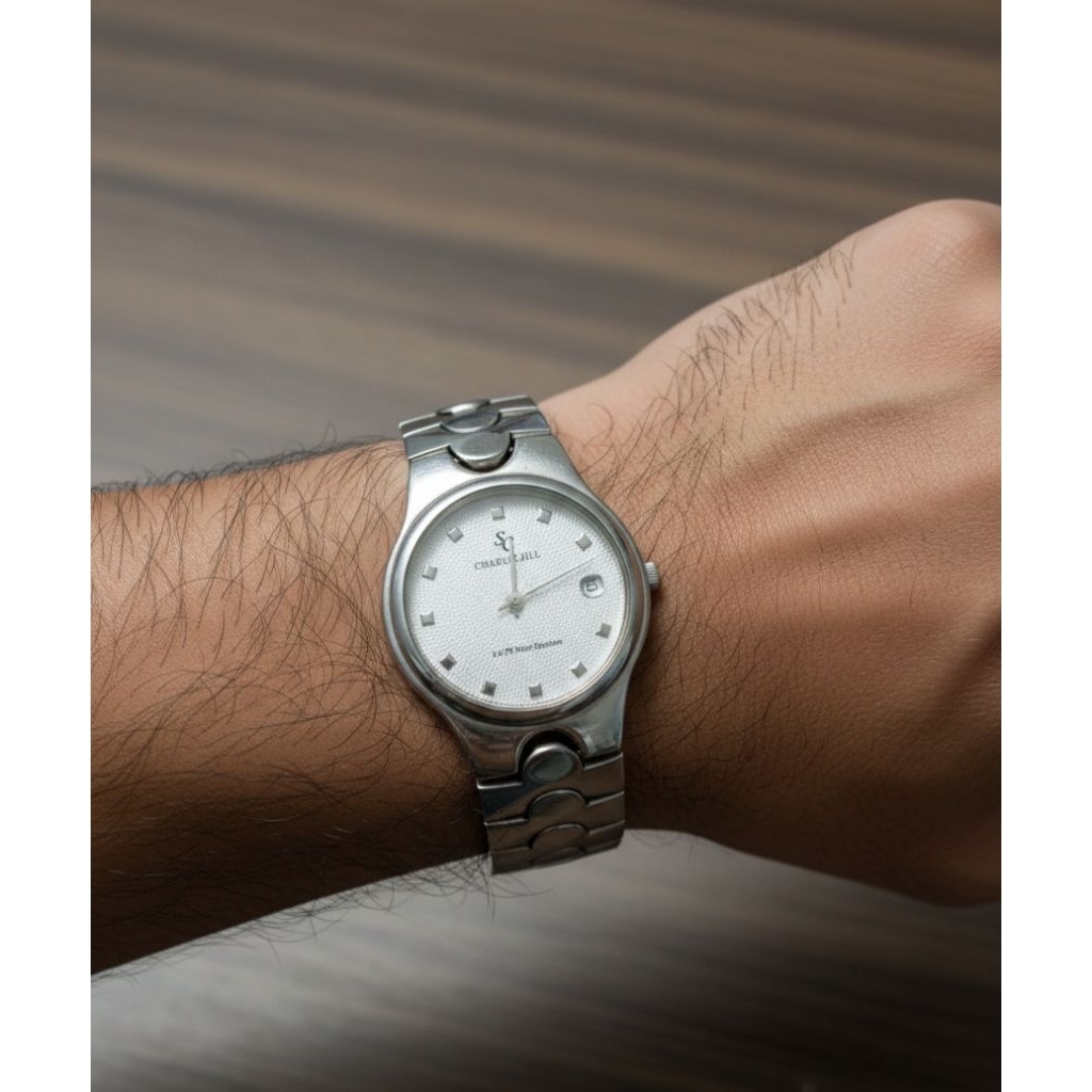Jam tangan stainless charlie jill pria