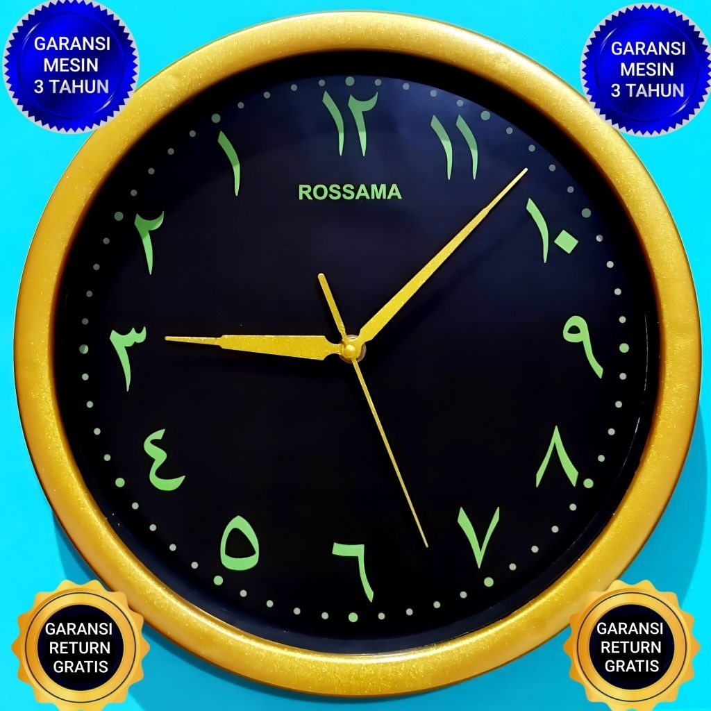 JAM DINDING ROSSAMA 104 // JAM DINDING BESAR // JAM DINDING ARAB // JAM DINDING ARABIC  // JAM DINDI