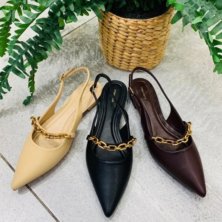 BARBARA SANDAL MULES FLAT WANITA URBAN&CO