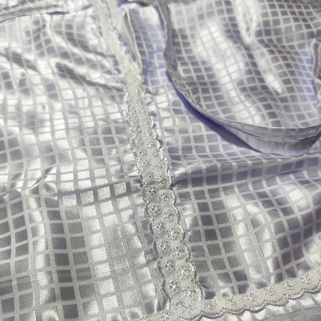 Mukena MGP Murkah gentur picung bahan sutra motif kotak kotak dewasa