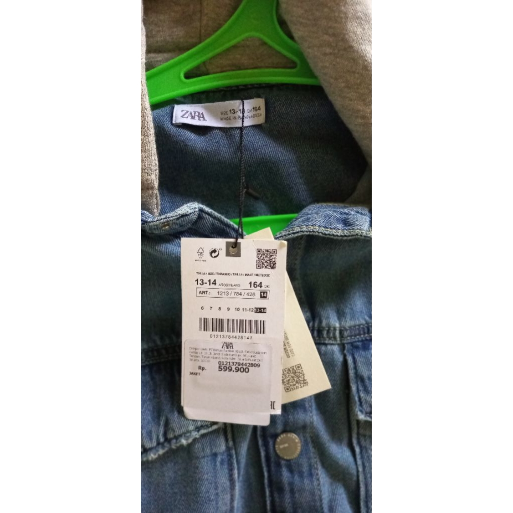Kemeja Denim Hoodie / Outer Zara