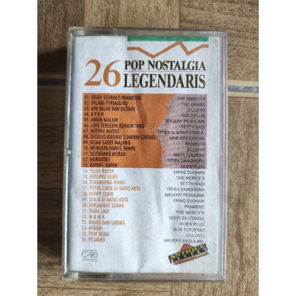 kaset pita 26 pop nostalgia legendaris
