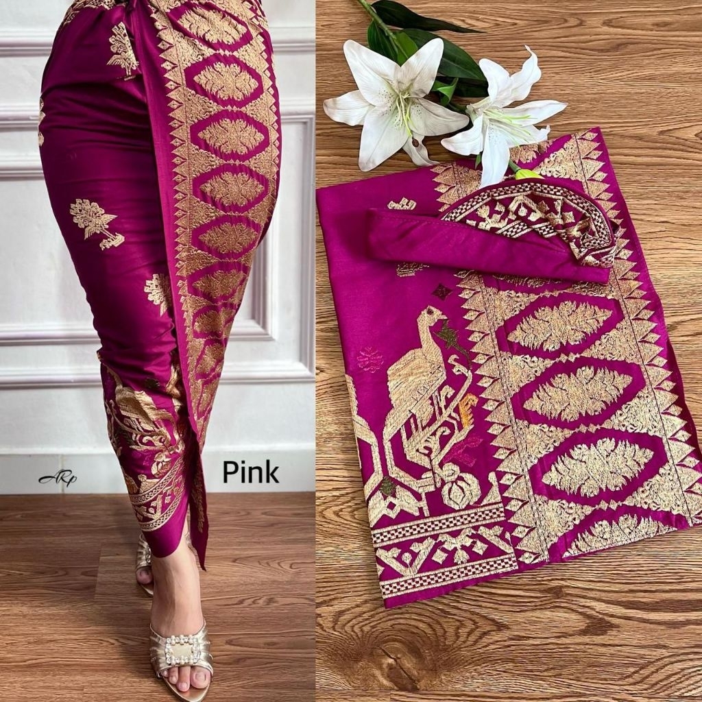 Set Songket Couple Bordir Premium Cendana Merak // Set Couple Bordir Songket Bali