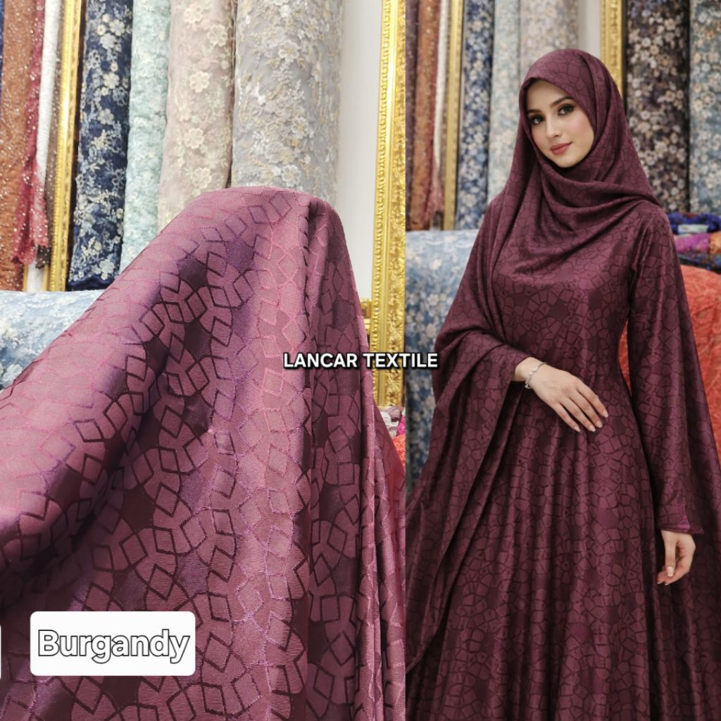 Kain armani jaguard silk halus / armani jaguard silk import terbaru