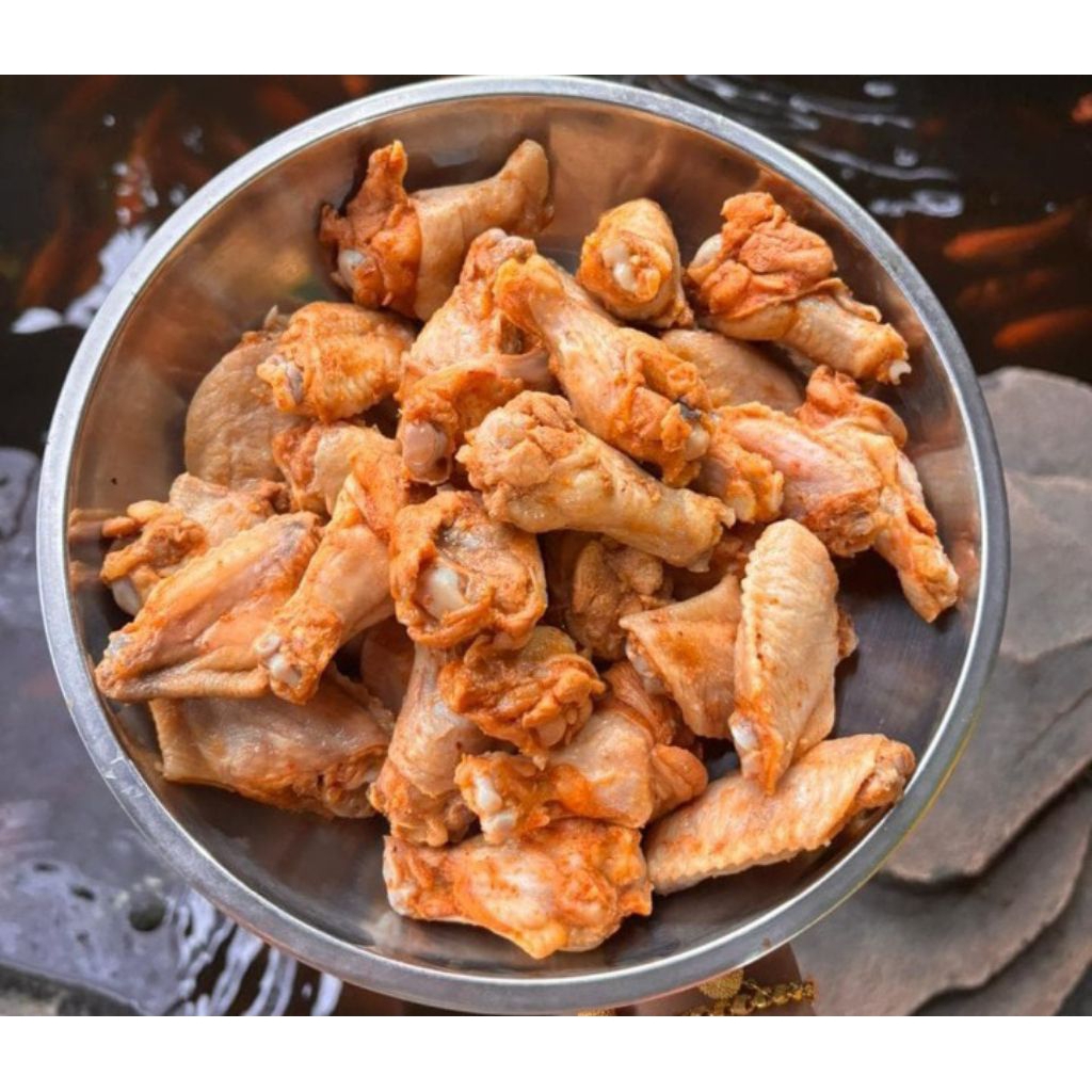 Sayap ayam marinasi (berbumbu)
