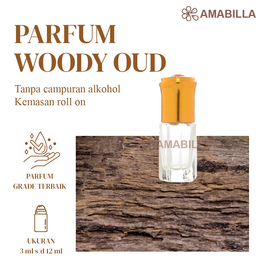 Parfum Aroma GAHARU ARABIAN WOODY OUD Original Non Alkohol 3ml Parfum Original Bibit Parfum Murni WO