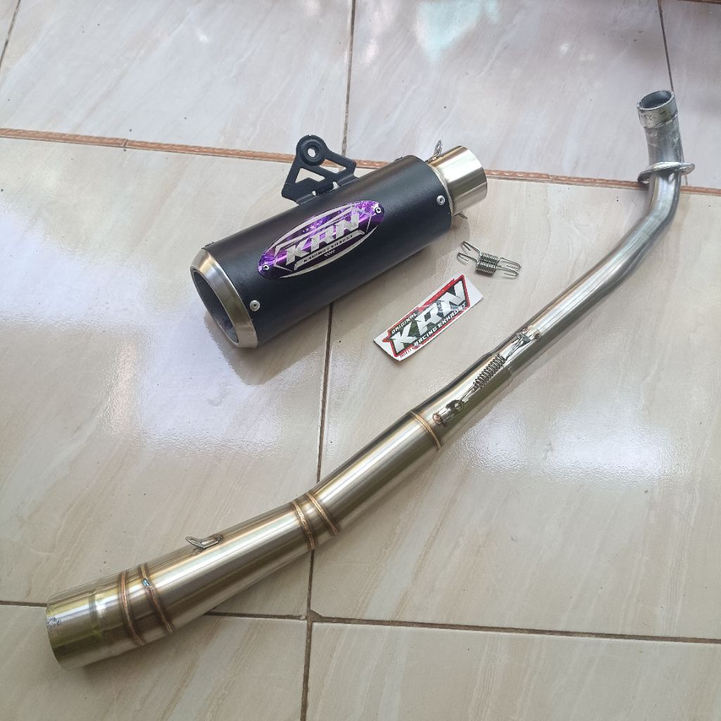 1set Exzos original KRN pipe  TUBE type open spec for motorcycle Wave100/125 xrm110/125 rs110/125 fu